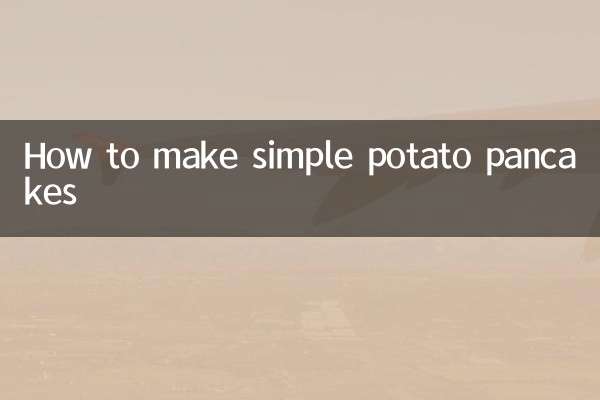 Как приготовить простые картофельные оладьи