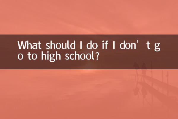 高校に行かなかったらどうすればいいですか？
