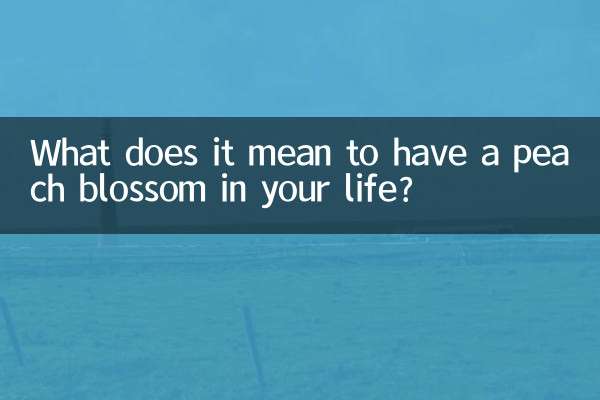 命里犯桃花是什么意思