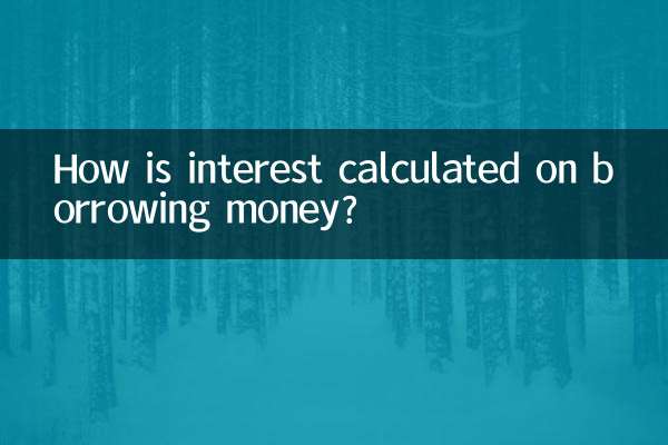 借錢的利息是怎麼算的