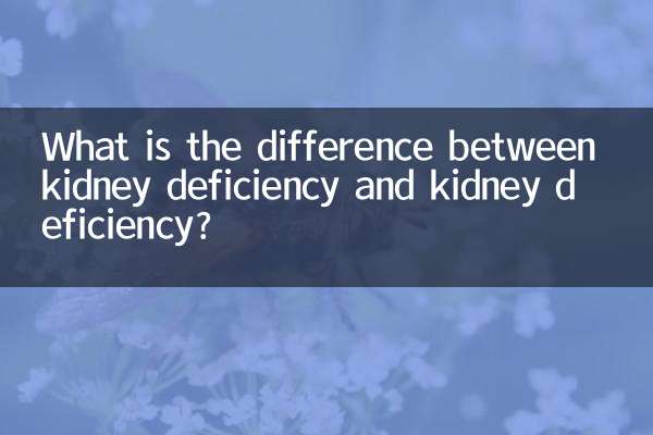 ¿Cuál es la diferencia entre deficiencia renal y deficiencia renal?