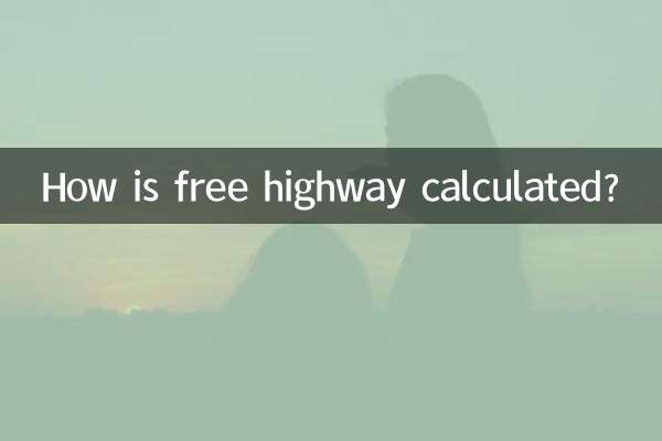 Como a rodovia gratuita é calculada?