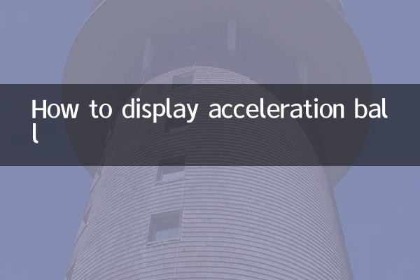 How to display acceleration ball