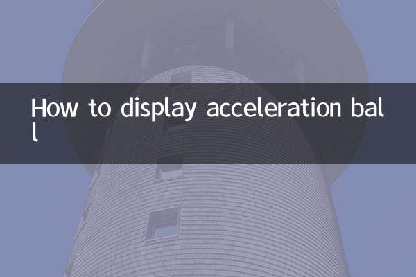 Как отобразить шар ускорения