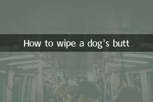 چگونه باسن سگ را پاک کنیم