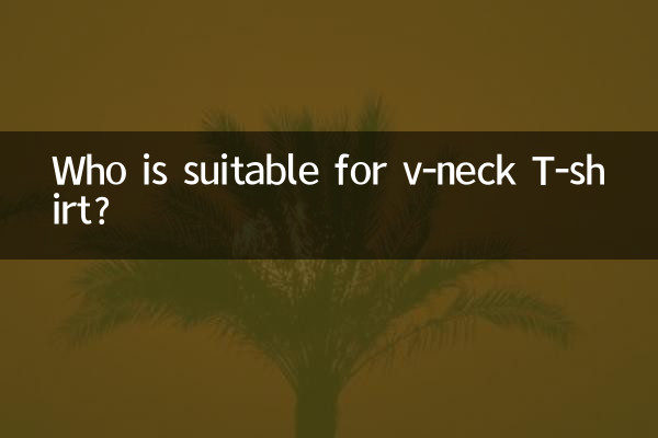 Who is suitable for v-neck T-shirt?