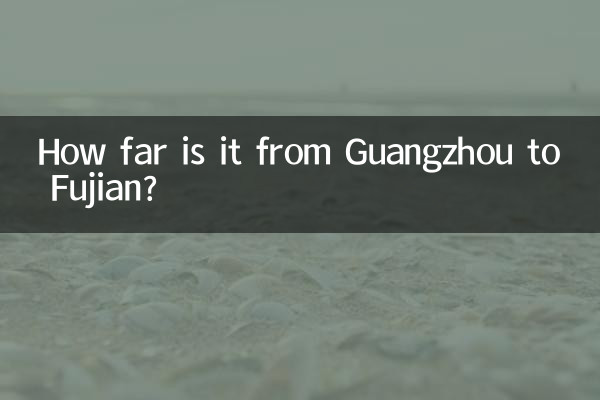 広州から福建省までの距離はどのくらいですか?