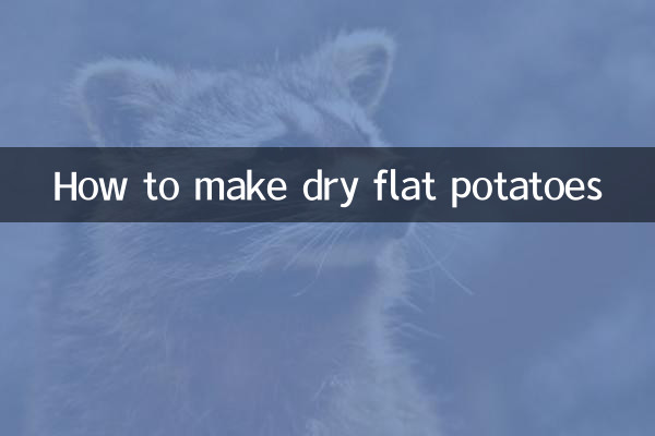 How to make dry flat potatoes
