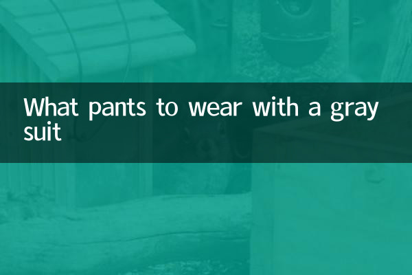 Какие брюки носить с серым костюмом