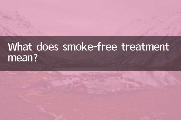 ¿Qué significa el tratamiento libre de humo?