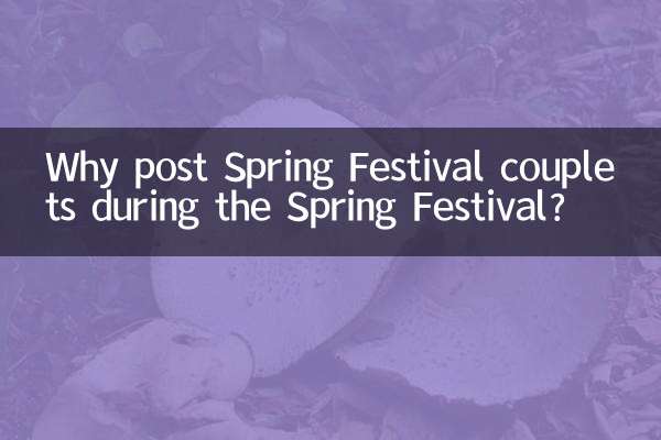 Why post Spring Festival couplets during the Spring Festival?