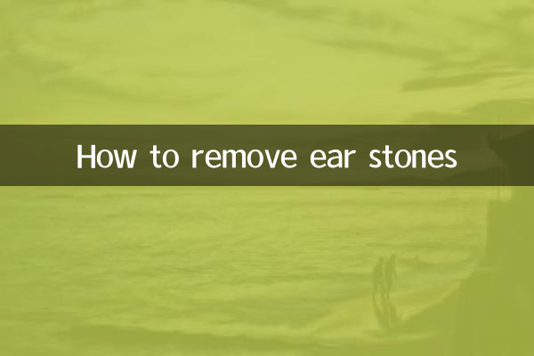 Como remover pedras nos ouvidos