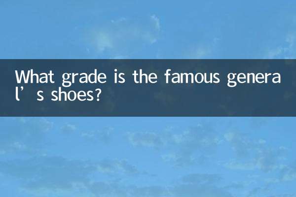 De quelle qualité sont les chaussures du célèbre général ?