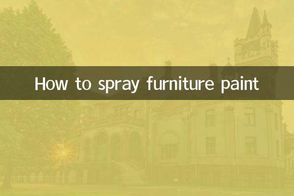 Como pulverizar tinta para móveis