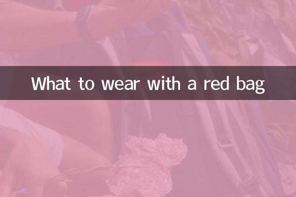 빨간 가방으로 무엇을 입을까요?