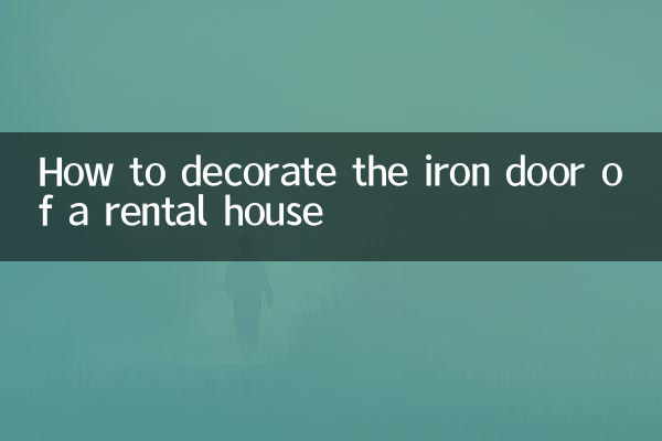 How to decorate the iron door of a rental house