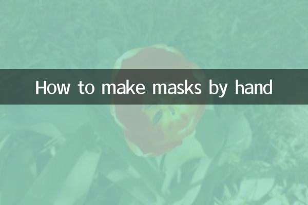Comment faire des masques à la main