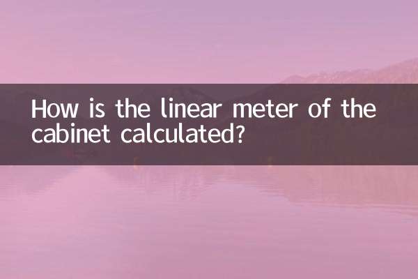 How is the linear meter of the cabinet calculated?