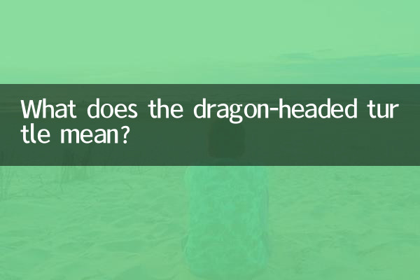What does the dragon-headed turtle mean?