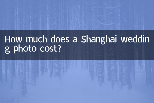 Wie viel kostet ein Hochzeitsfoto in Shanghai?