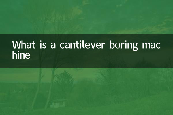 What is a cantilever boring machine