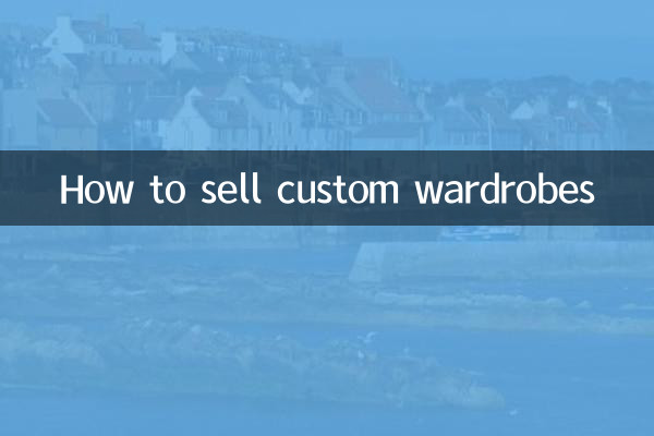 How to sell custom wardrobes