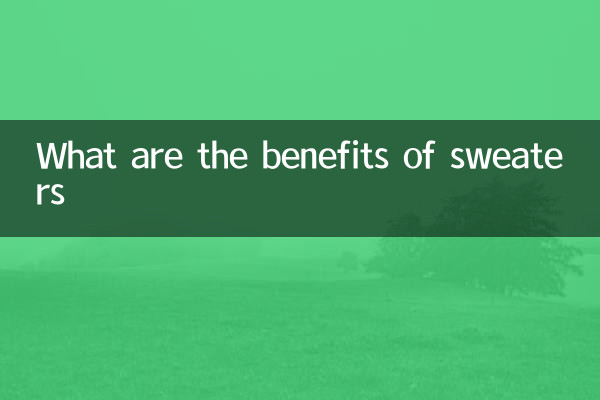 스웨터의 장점은 무엇입니까?