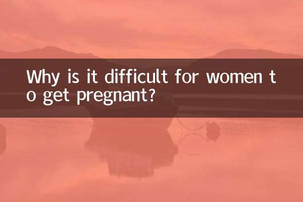 여성이 임신하기 어려운 이유는 무엇입니까?