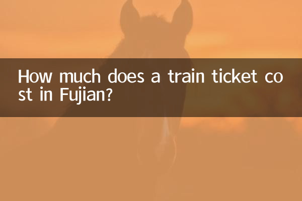 Сколько стоит билет на поезд в Фуцзянь?