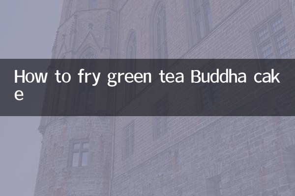Como fritar bolo de Buda com chá verde