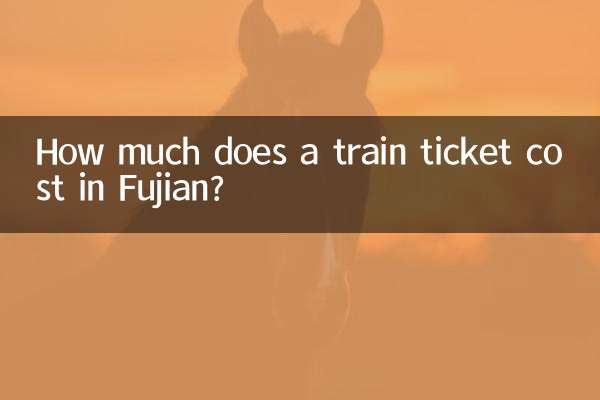 ফুজিয়ানে ট্রেনের টিকিটের দাম কত?