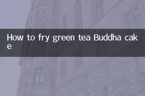 Como fritar bolo de Buda com chá verde