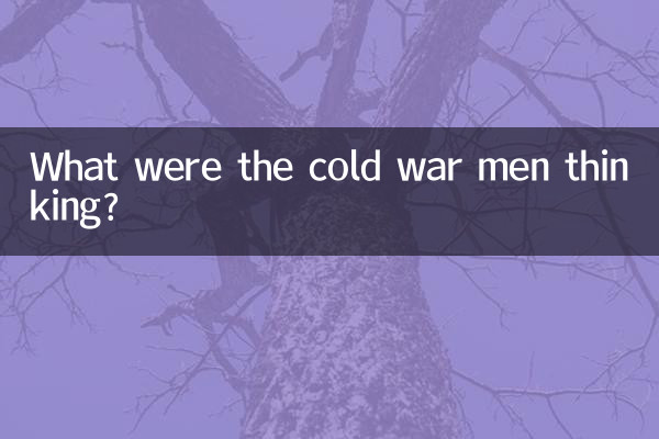 শীতল যুদ্ধের লোকেরা কী ভাবছিল?