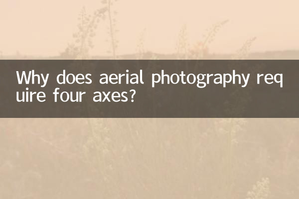 Perché la fotografia aerea richiede quattro assi?