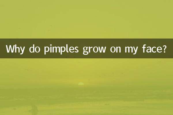 Why do pimples grow on my face?