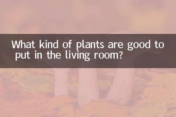 What kind of plants are good to put in the living room?