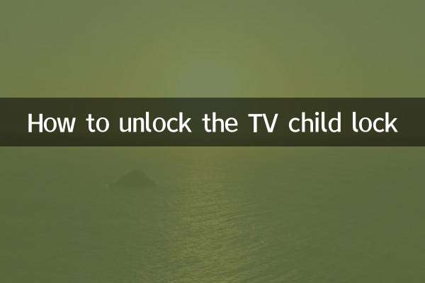 How to unlock the TV child lock