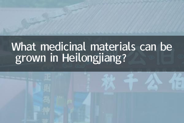 Quali materiali medicinali possono essere coltivati nell’Heilongjiang?