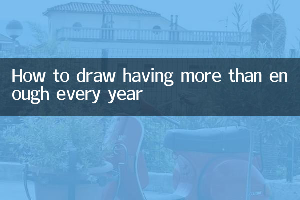 How to draw having more than enough every year