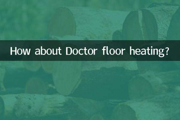 ¿Qué tal la calefacción por suelo radiante Doctor?