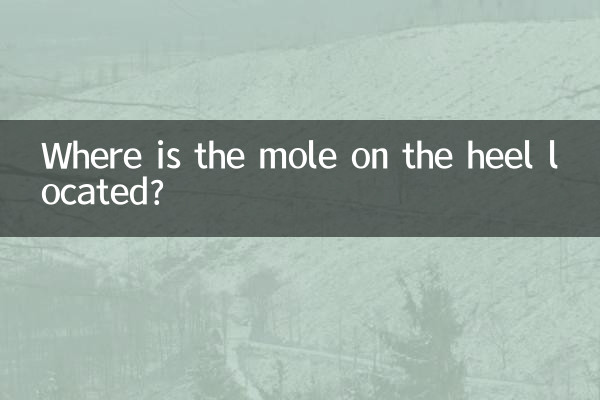 ¿Dónde está situado el lunar en el talón?