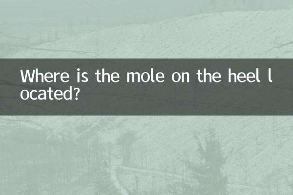 ¿Dónde está situado el lunar en el talón?