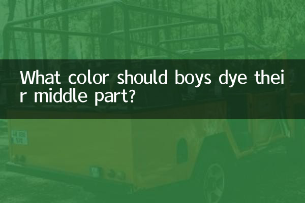 ما هو اللون الذي يجب أن يصبغه الأولاد الجزء الأوسط؟