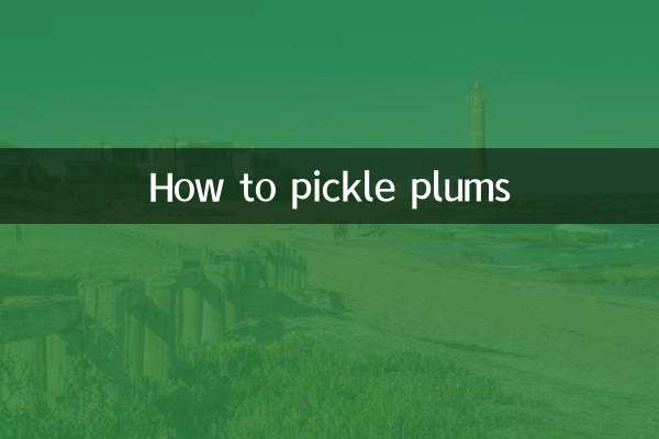 Como fazer picles de ameixas