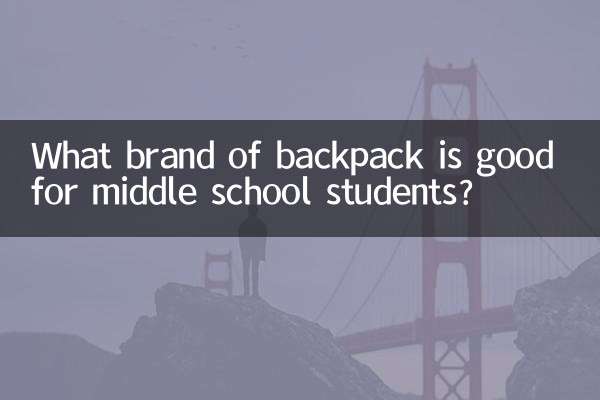 What brand of backpack is good for middle school students?