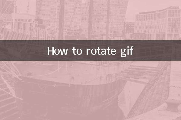 GIF کو کس طرح گھومائیں