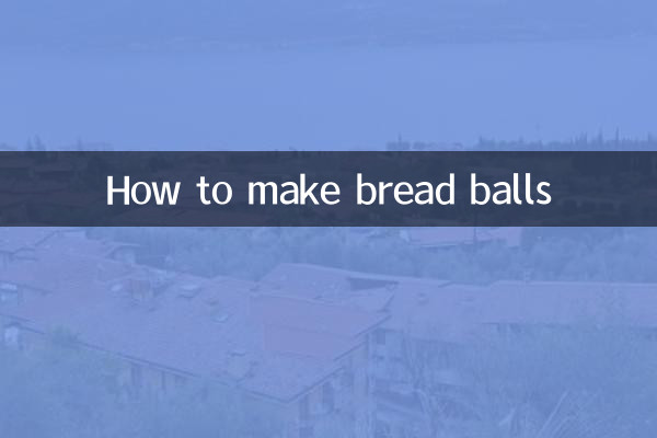 How to make bread balls