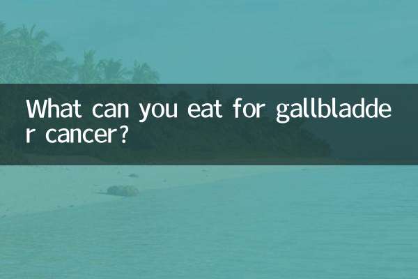 Cosa puoi mangiare per il cancro alla cistifellea?