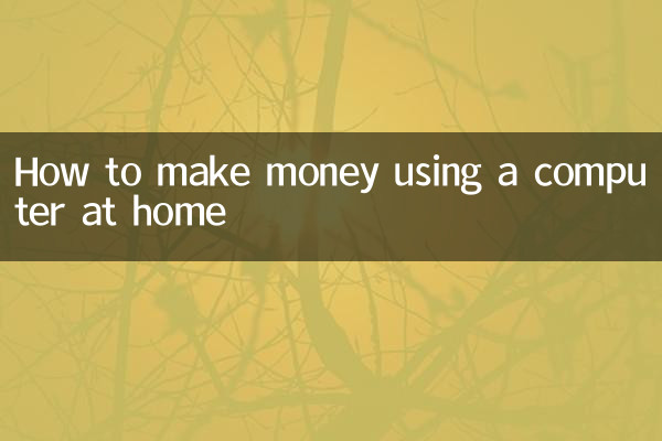 집에서 컴퓨터로 돈 버는 방법