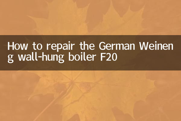 Come riparare la caldaia murale tedesca Weineng F20